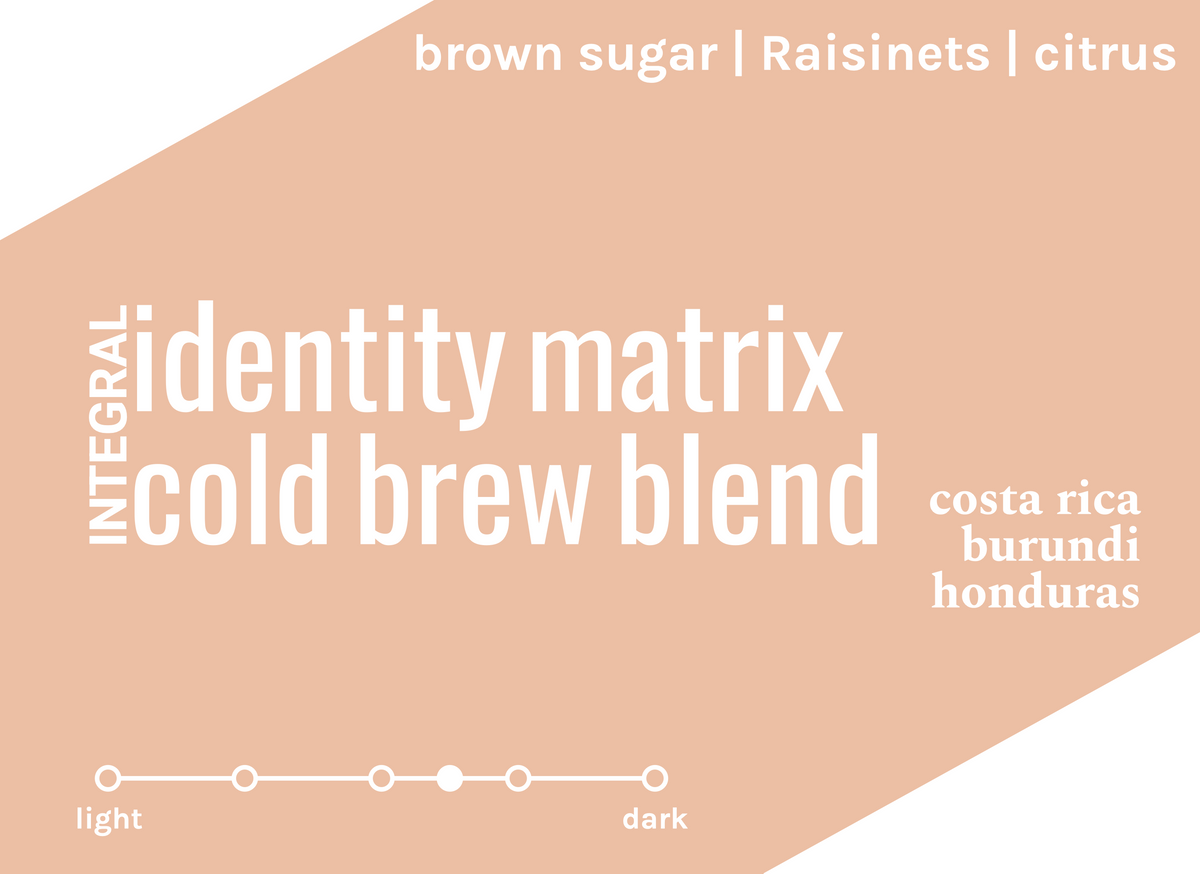 Integral Identity Matrix Cold-Brew Blend